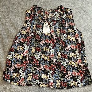 Workshop Republic Clothing Multicolor Floral Sleeveless Top